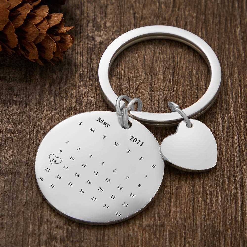 Calendar Keychain With Custom Picture Keychains For Graduation Gifts