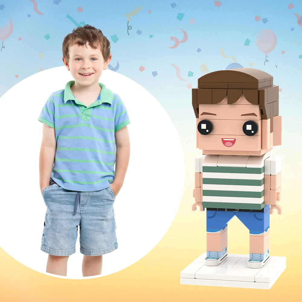 Custom Brick Figures 3D Preview Personalized Photo Brick Figures DIY Create Your Own Small Particle Block Toy