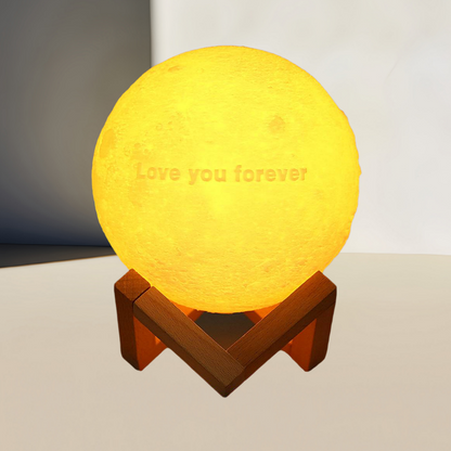 Custom Text Moon Lamp Luna Night Light – Personalized Valentine’s Day Gift