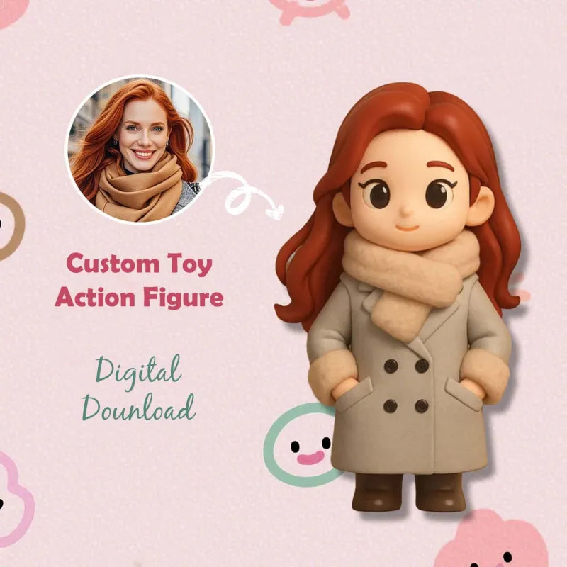 Custom One Person 3D Mini Figure From Your Photo Personalized Toy Figure Gifts For Kids