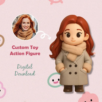 Custom One Person 3D Mini Figure From Your Photo Personalized Toy Figure Gifts For Kids