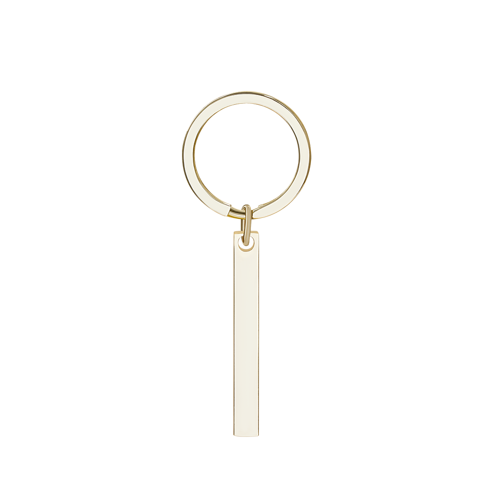 Personalized 3D Bar Keychain Engraved Music Code Key Chain
