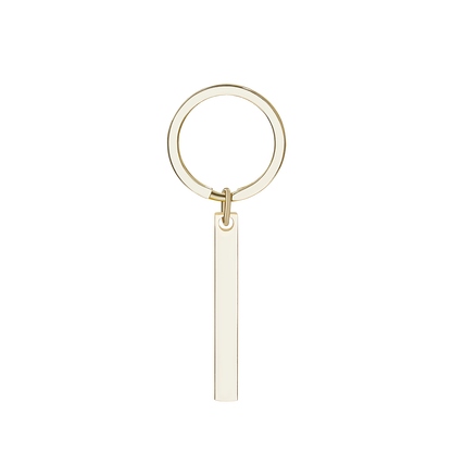 Personalized 3D Bar Keychain Engraved Music Code Key Chain