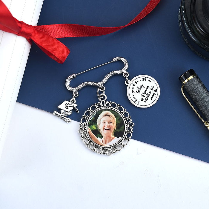 Personalized Graduation Cap Memorial Tassel Brooch Pin Grad Ceremony Sympathy Gift for Graduates