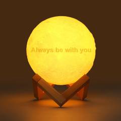Custom 3D Printed Photo Lunar Light Moon Lamp For Your Cute Baby