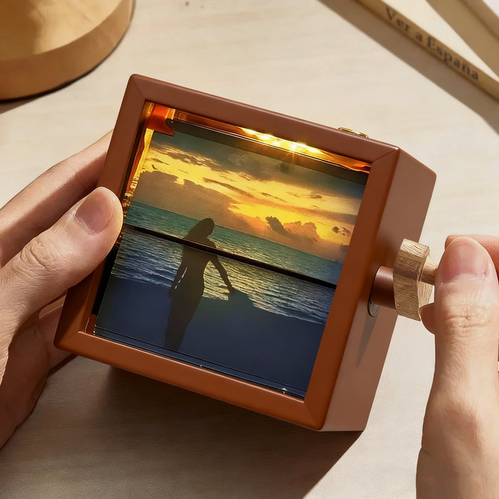 Custom Hand cranked Flipbook Frame Animation Machine For Valentine's Day Gift