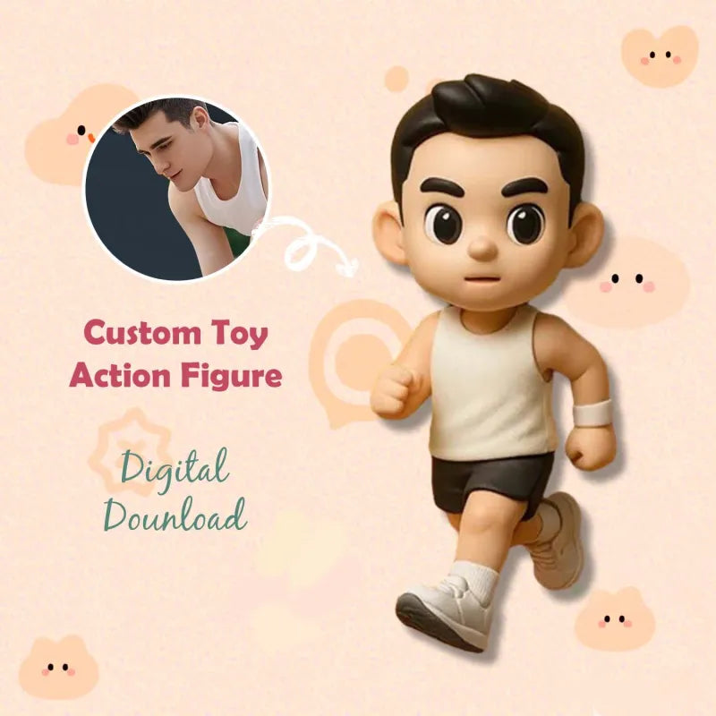 Custom One Person 3D Mini Figure From Your Photo Personalized Toy Figure Gifts For Kids