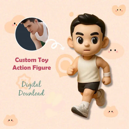 Custom One Person 3D Mini Figure From Your Photo Personalized Toy Figure Gifts For Kids