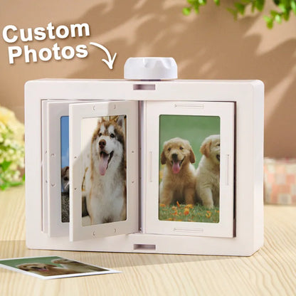 Personalized Rotating Photo Frame Carousel Custom Photo Desktop Photo Reel Flip & Spin Photo Box  Anniversary GIft For Wife