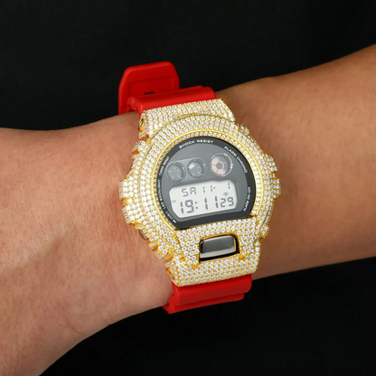 Iced Out Watch Bezel Case Compatible with DW6900 TQW0001