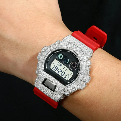 Iced Out Watch Bezel Case Compatible with DW6900 TQW0001