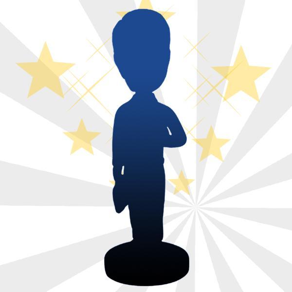Fully Body Customizable One Person Custom Bobbleheads With Engraved Text For Him or Her