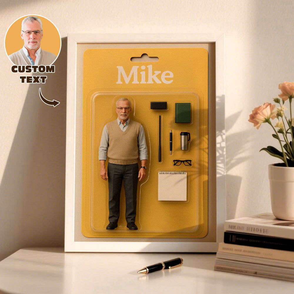 Personalized Full Body Figure Portraits Photo Frame Decorations Flat Printed Image in Reality