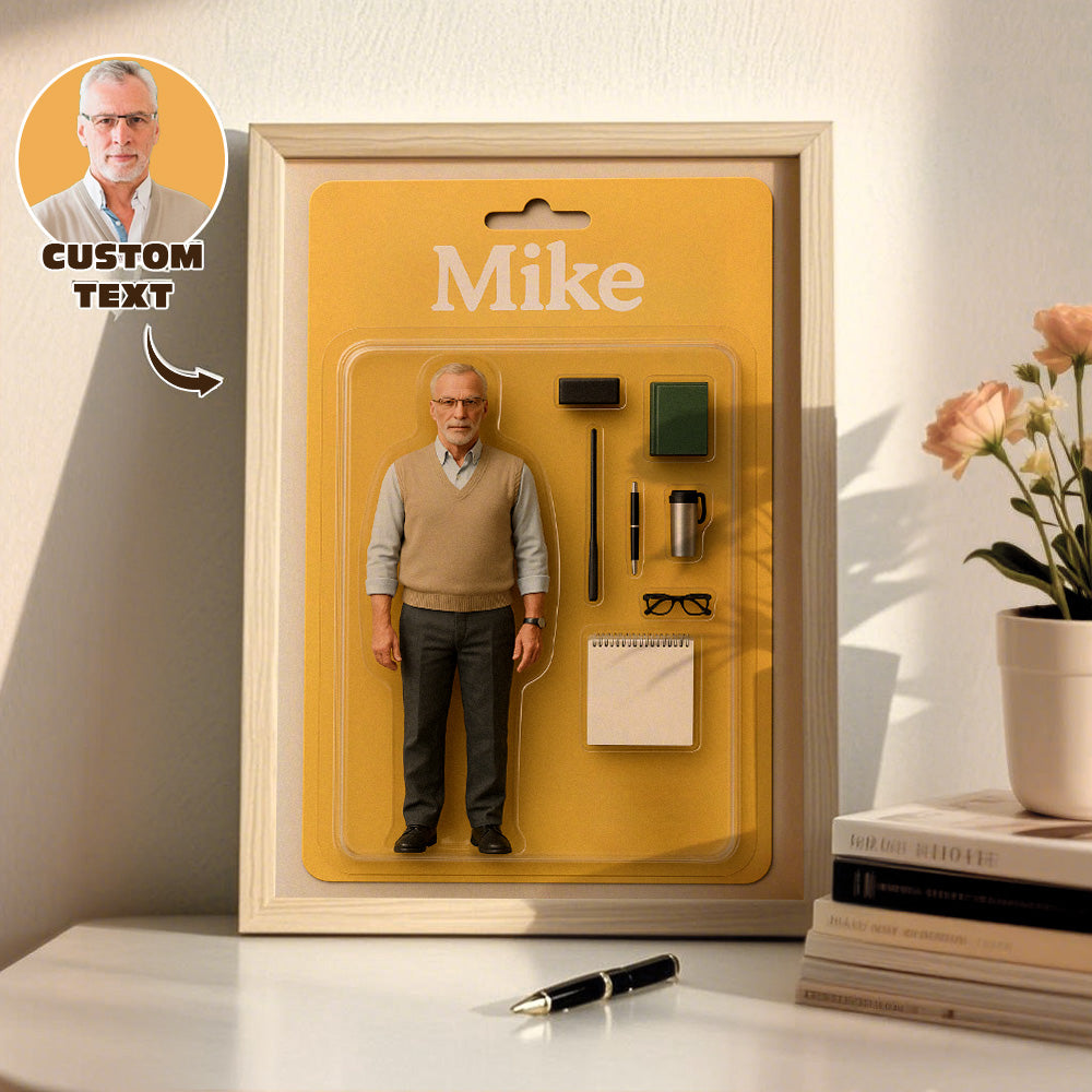 Personalized Full Body Figure Portraits Photo Frame Decorations Flat Printed Image in Reality