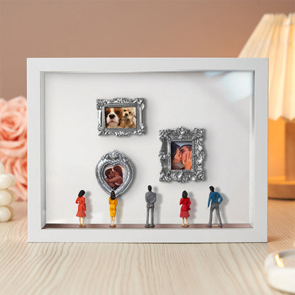 Personalized Museum of Us White Frame With Spot Lights Couples Gift for Her