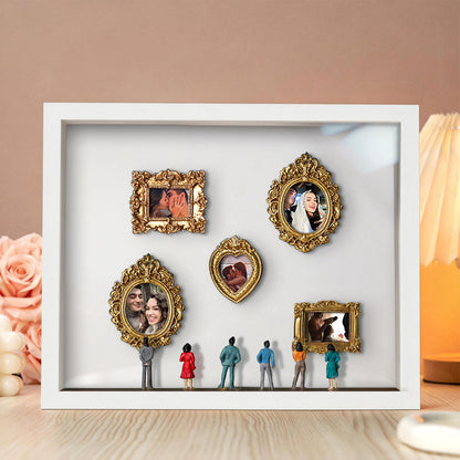 Personalized Museum of Us White Frame With Spot Lights Couples Gift for Her
