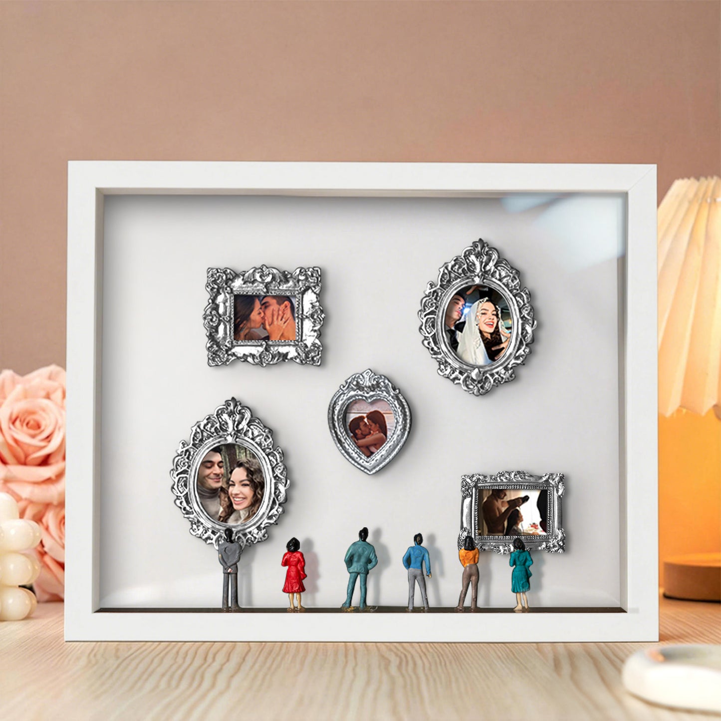 Personalized Museum of Us White Frame Couples Gift for Valentine's Day or Anniversary