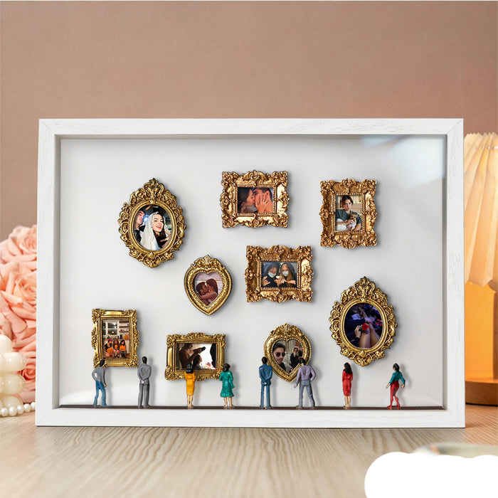 Personalized Museum of Us White Frame Couples Gift for Valentine's Day or Anniversary