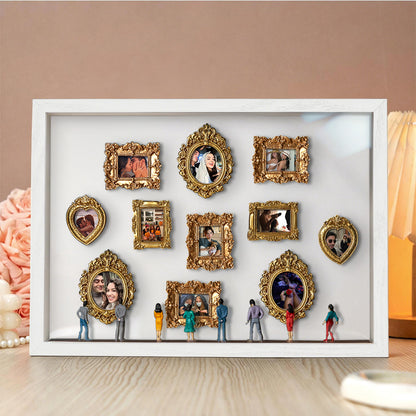 Personalized Museum of Us White Frame With Spot Lights Couples Gift for Her
