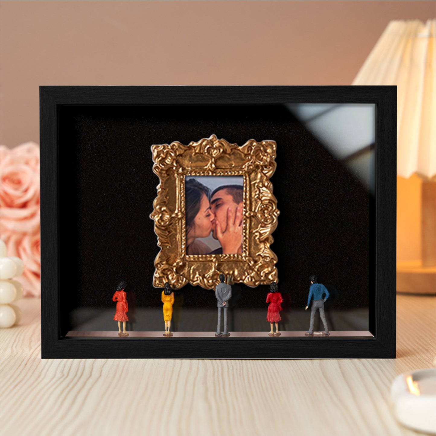 Museum of Us Black Frame Personalized Couples Gift for Valentine's Day or Anniversary