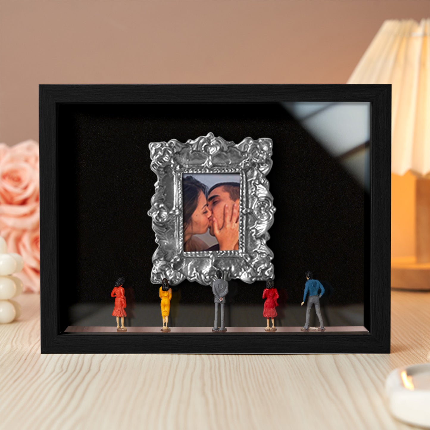 Museum of Us Black Frame Personalized Couples Gift for Valentine's Day or Anniversary