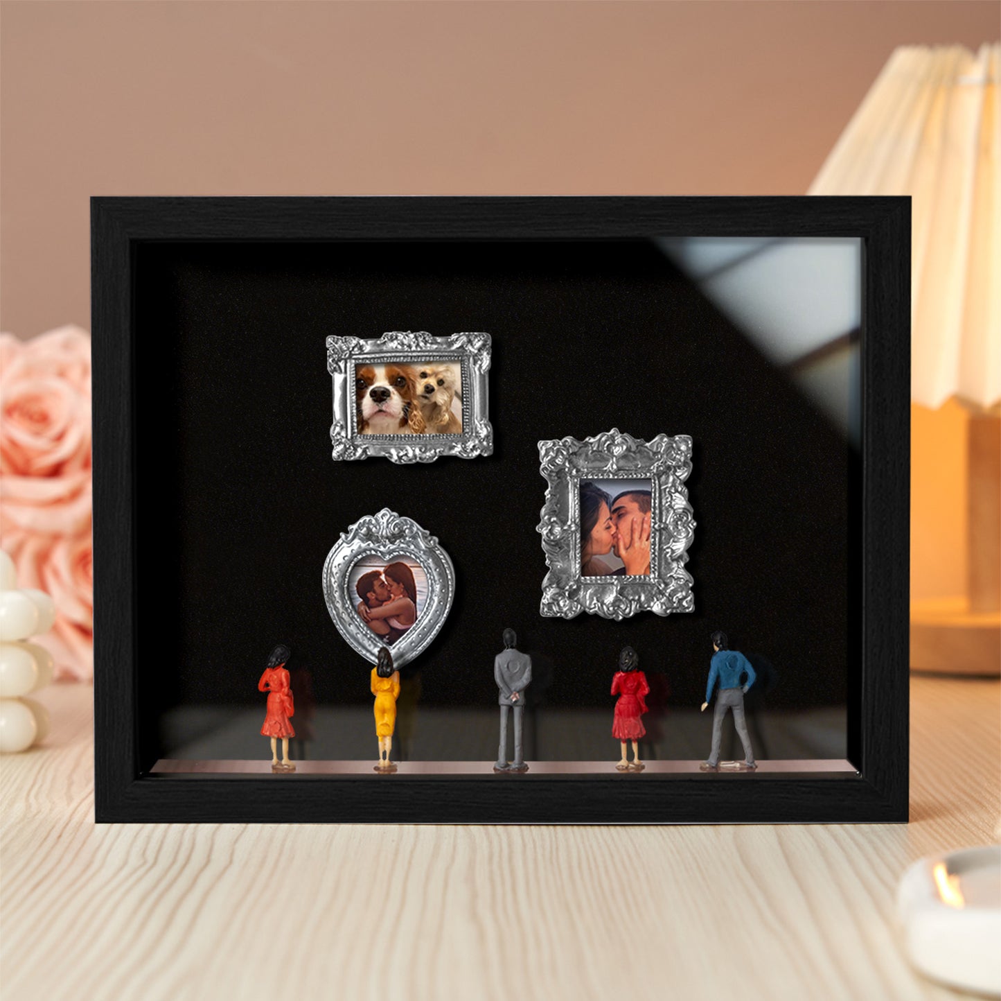 Museum of Us Black Frame Personalized Couples Gift for Valentine's Day or Anniversary
