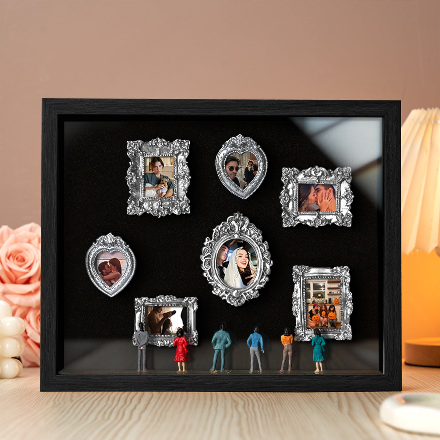 Museum of Us Black Frame Personalized Couples Gift for Valentine's Day or Anniversary
