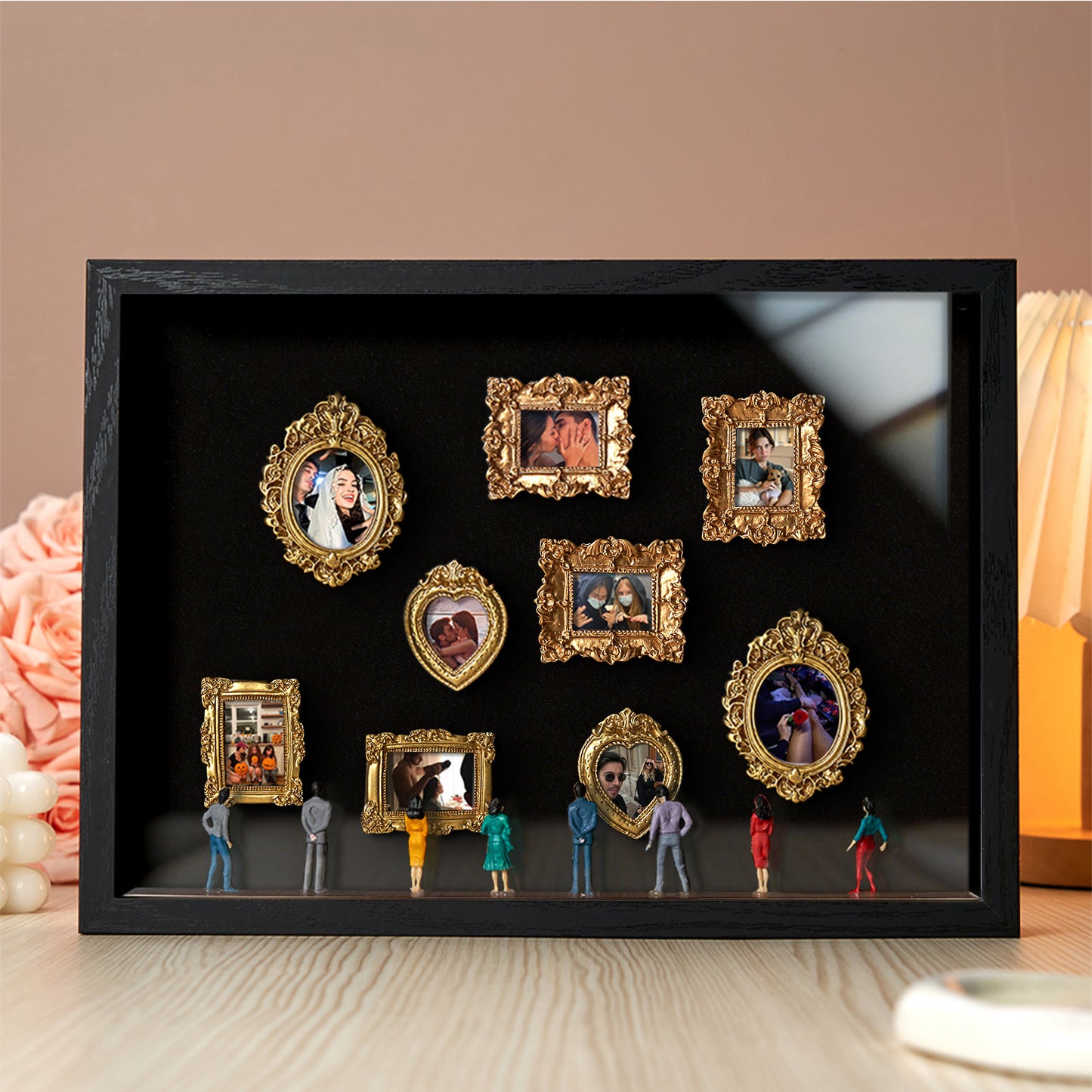 Museum of Us Black Frame Personalized Couples Gift for Valentine's Day or Anniversary