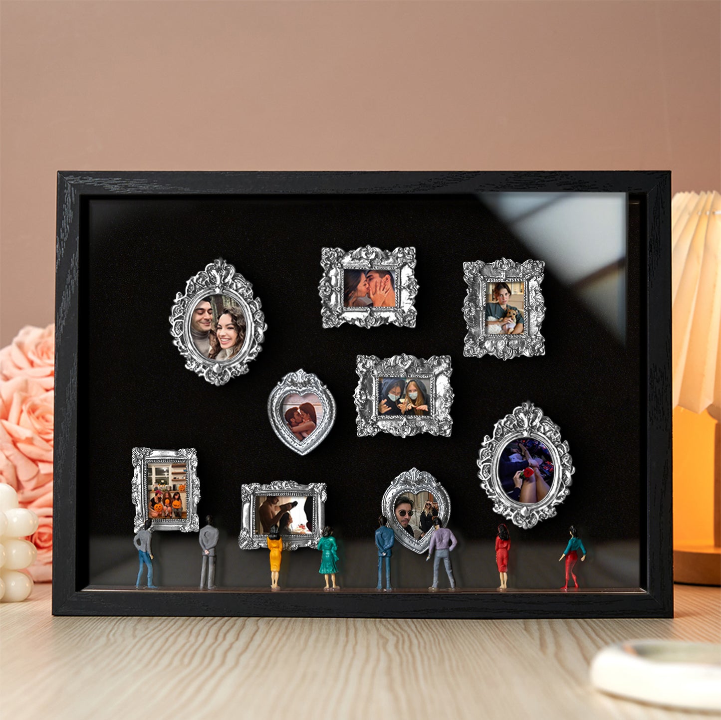 Museum of Us Black Frame Personalized Couples Gift for Valentine's Day or Anniversary