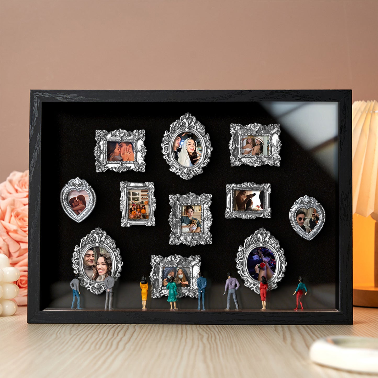 Museum of Us Black Frame Personalized Couples Gift for Valentine's Day or Anniversary