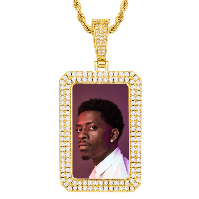Custom Hip-Hop Photo Chain – Show Your Style with a Large Picture Pendant
