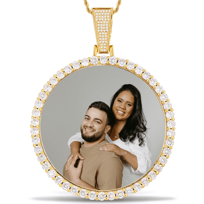 Custom Made Photo Medallions Pendant Necklace - Custom Picture Gift From Son/Daughter