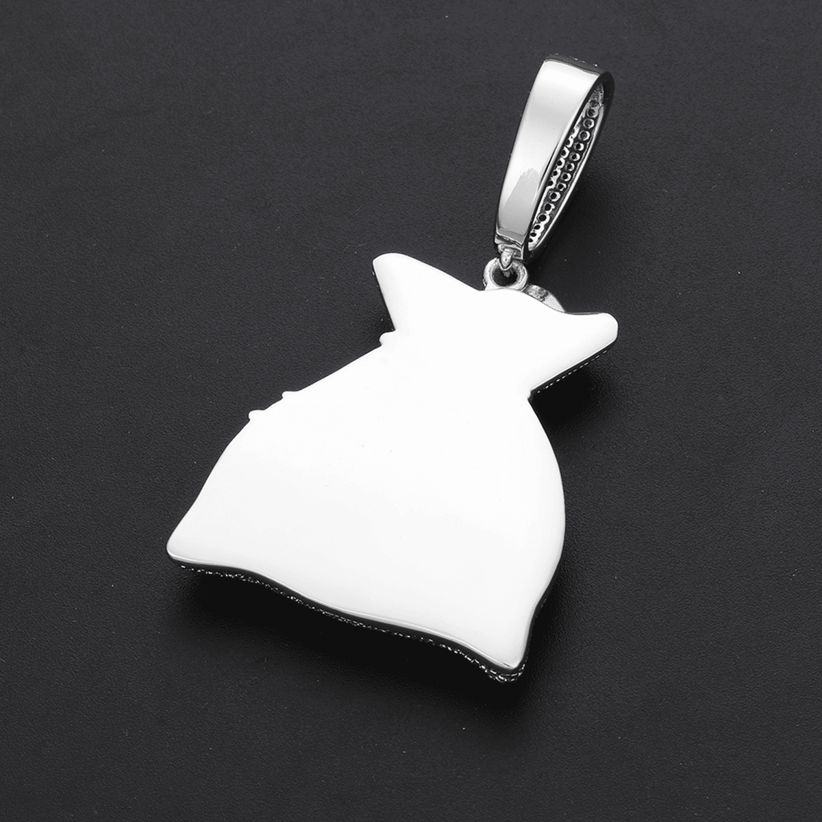Custom Photo Money Bag Pendant - Iced Out Hip Hop Necklace