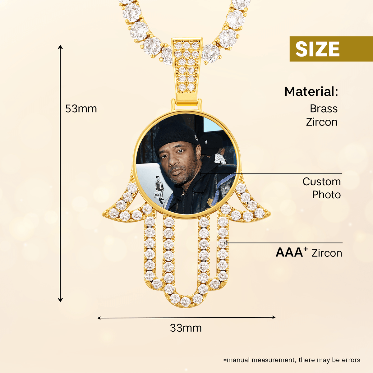 Custom Photo Pendant Chain