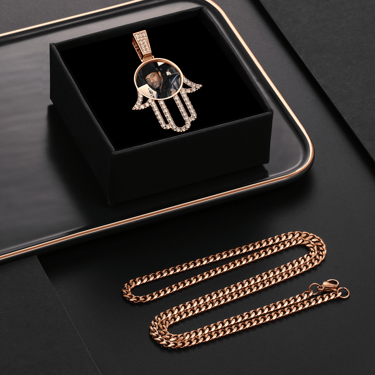 Custom Photo Pendant Chain