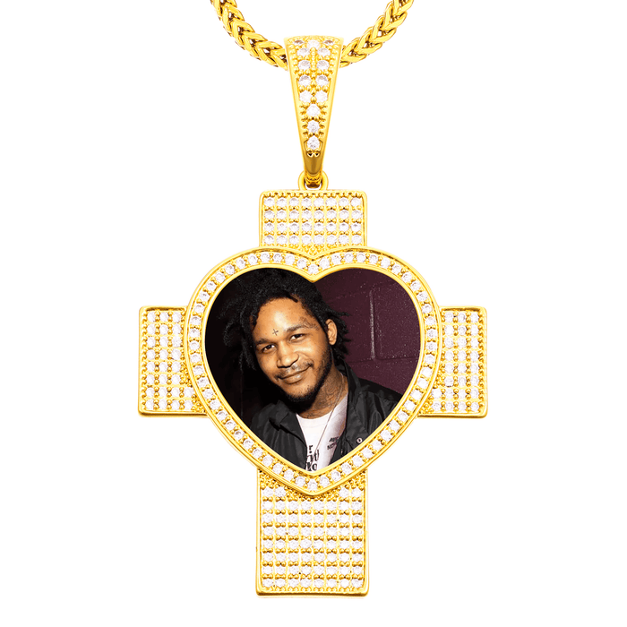 Engraved Heart Necklace with Picture –Meaningful Gift for Loved One