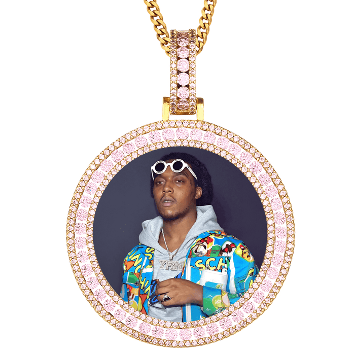 Iced Out Customized Necklace with Picture – Bold Streetwear Jewelry for Him