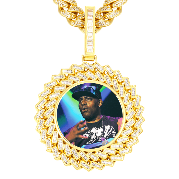 Iced Out Picture Necklace for Men – Custom Hip-Hop Chain Gift for Him
