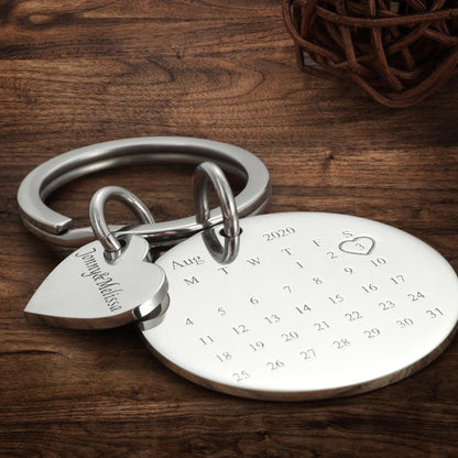 Calendar Keychain With Custom Picture Keychains For Graduation Gifts