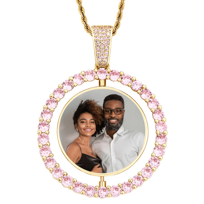 Necklace You Look Through and See a Picture – Long Distance Couple Gift