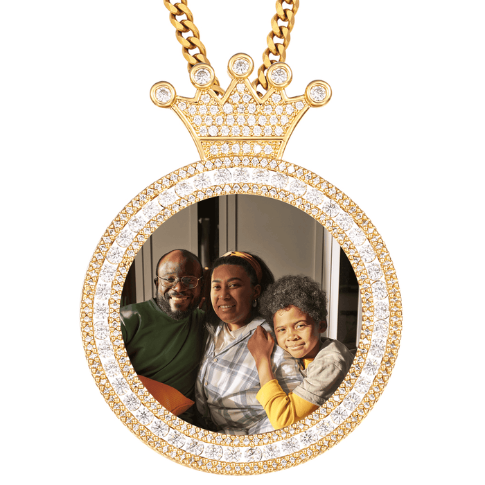 Personalized Dad Remembrance Jewelry – Memorial Picture Pendant for Love, Loss, and Remembrance