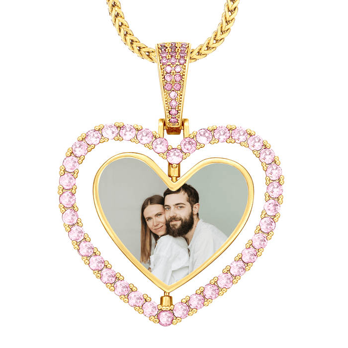 Personalized Heart Necklace with Picture Inside – Forever Memory Gift for Someone Special