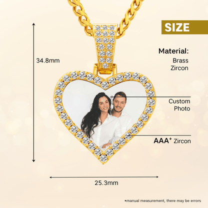 Personalized Heart Picture Pendant