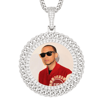 Personalized Hip-Hop Necklace – Photo Pendant Necklace for Him
