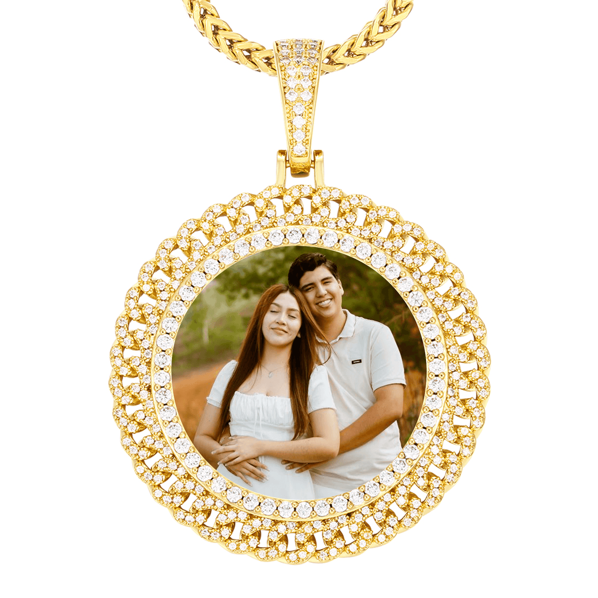 Personalized Hip-Hop Necklace – Photo Pendant Necklace for Him