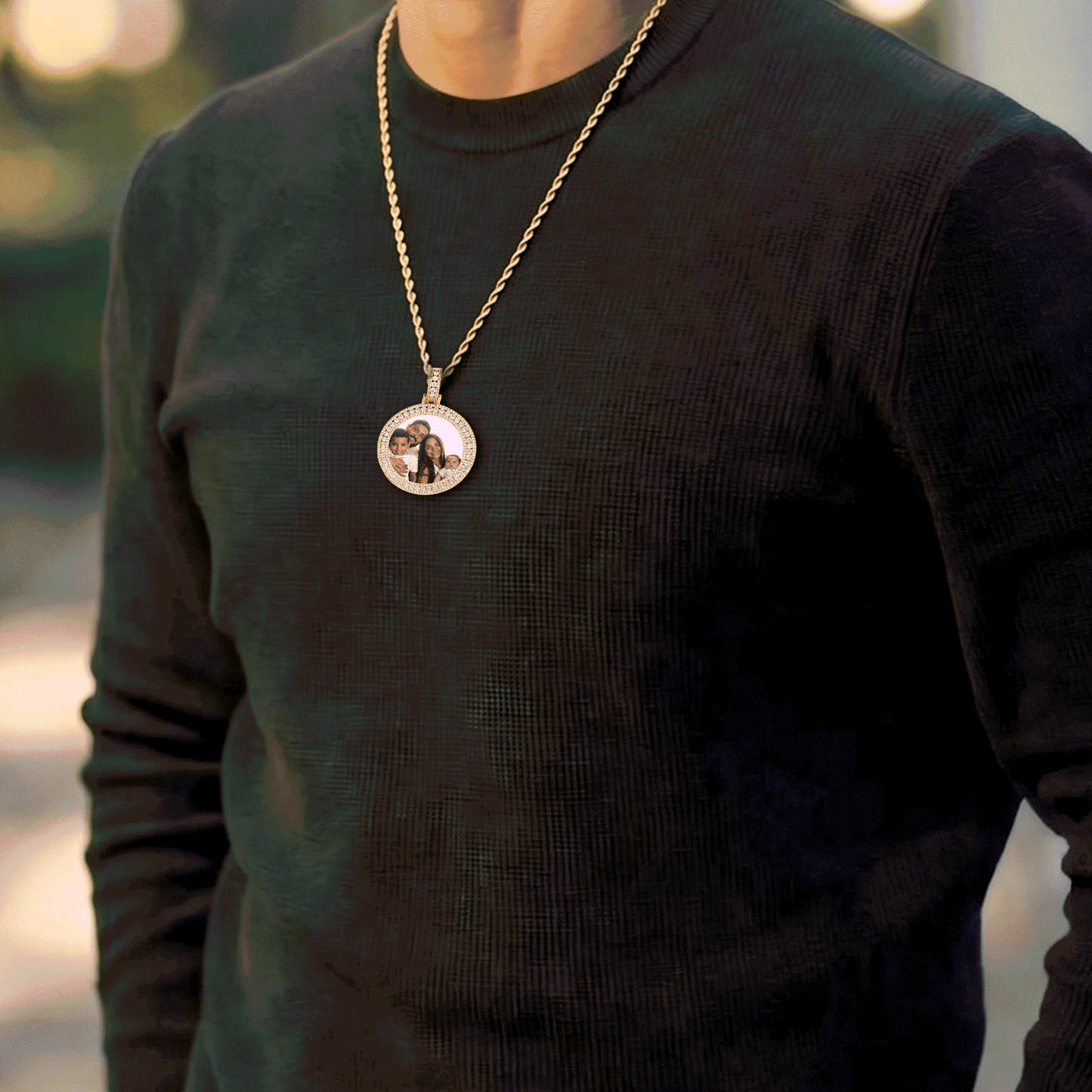 Medallion Photo Necklace For Best Friend