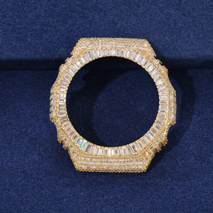 Hip Hop Moissanite Baguette Halo Bezel Case for GA2100 TQW0019