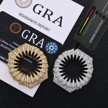 Bear Claw Iced Out Moissanite Silver Watch Case for GA2100 TQW0039