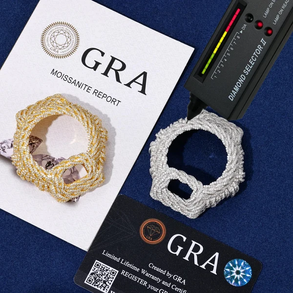 Iced Out Moissanite Rope Watch Bezel Case for DW6900 Series