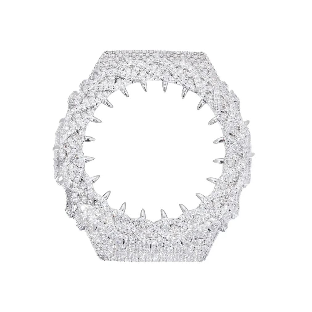 Iced Out Thorn Watch Bezel Case Compatible with GA2100 TQW0004